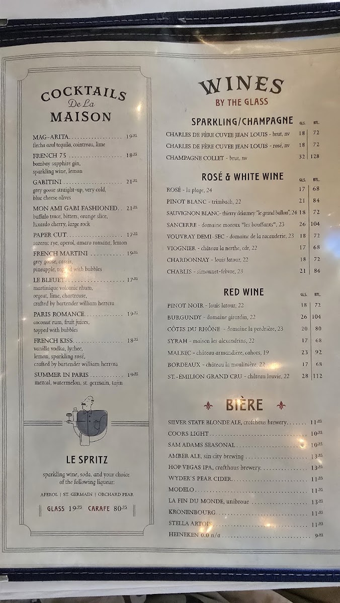 Mon Ami Gabi Menu - Image 4