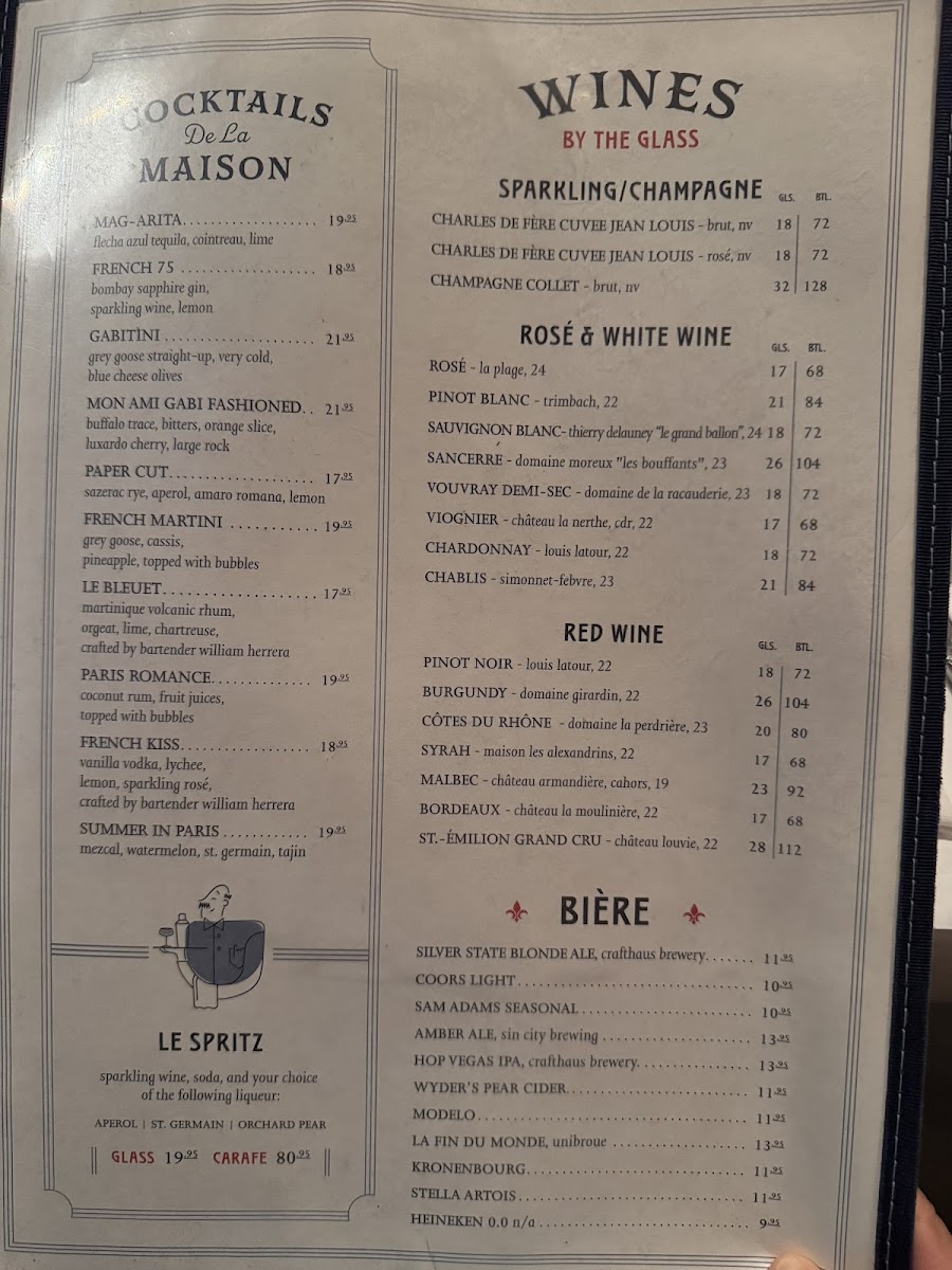 Mon Ami Gabi Menu - Image 6